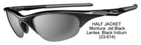 Half Jacket Jet Black/Black Iridium (03-614)